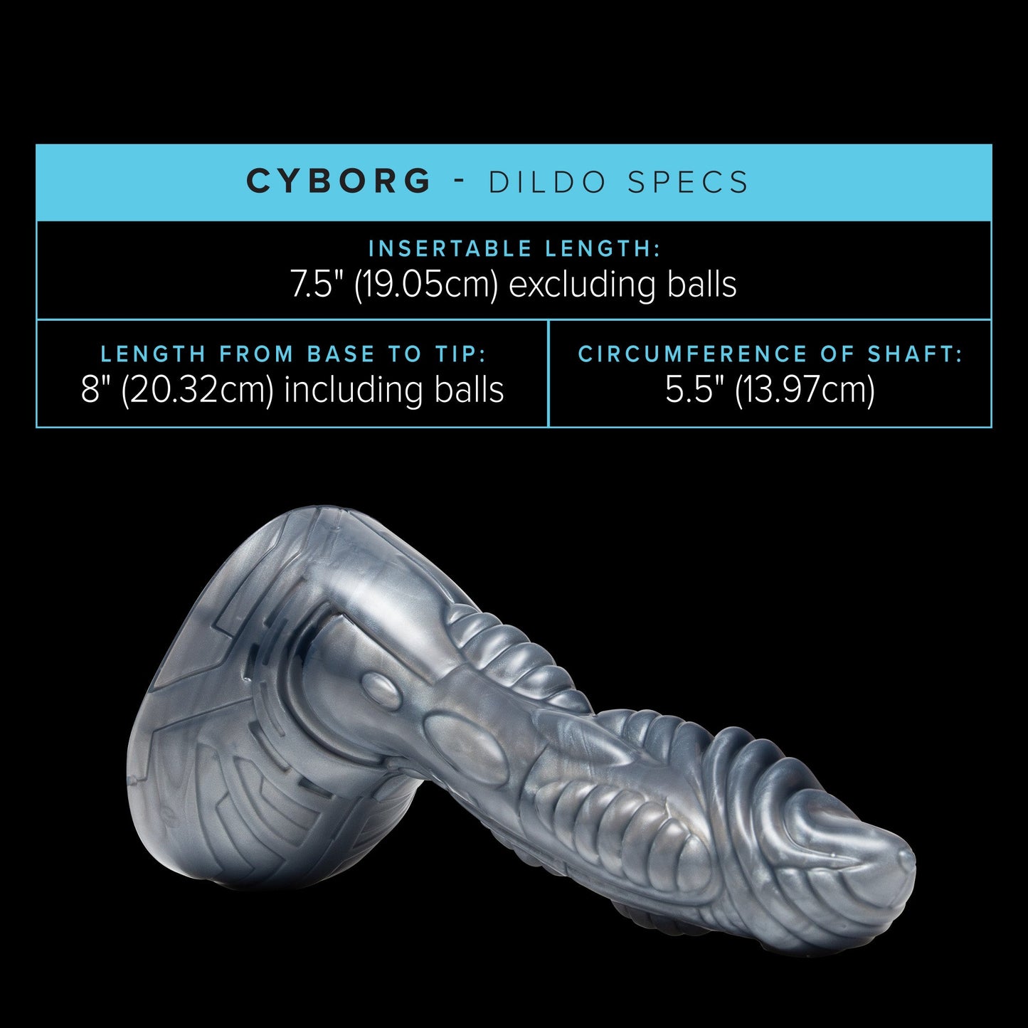 Consolador cyborg (plata)