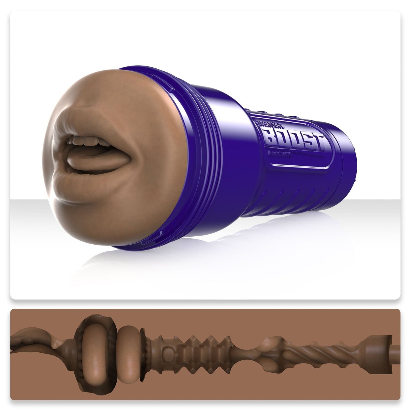 Masturbators Fleshlight Boost Stroker Mouth Dark